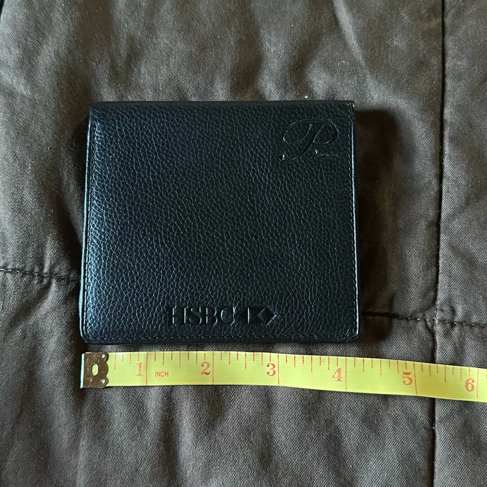 HSBC Premier Banking Leather Wallet & Checkbook Cover